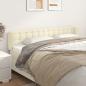Preview: ARDEBO.de - Kopfteil mit Ohren Creme 203x23x78/88 cm Kunstleder