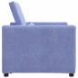 Preview: 3-in-1 Einzelsofa-Bett umwandelbar Jeans Blau Stoff