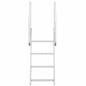 Preview: Dockleiter Sonstiges Silber 58 x 77 x 166 cm Aluminium