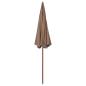 Preview: Sonnenschirm mit Stahl-Mast 300 cm Taupe