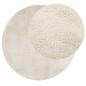 Preview: Teppich OVIEDO Kurzflor Beige Ø 160 cm