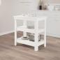 Preview: ARDEBO.de - Werkbank Weiß 78,5x50x80 cm Massivholz Kiefer