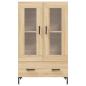 Preview: Highboard Sonoma-Eiche 69,5x31x115 cm Holzwerkstoff