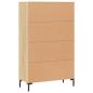 Preview: Highboard Sonoma-Eiche 69,5x31x115 cm Holzwerkstoff