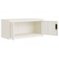 Preview: Aktenschrank Weiß 90x40x145 cm Stahl