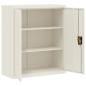 Preview: Aktenschrank Weiß 90x40x145 cm Stahl