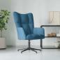 Preview: ARDEBO.de - Relaxsessel Blau Samt