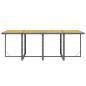 Preview: 9-tlg. Garten-Essgruppe mit Auflagen Poly Rattan Grau