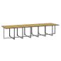 Preview: 19-tlg. Garten-Essgruppe mit Kissen Grau Poly Rattan