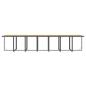 Preview: 19-tlg. Garten-Essgruppe mit Kissen Grau Poly Rattan
