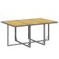 Preview: 7-tlg. Garten-Essgruppe mit Kissen Poly Rattan Grau