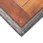 Preview: 11-tlg. Garten-Essgruppe mit Auflagen Poly Rattan Grau
