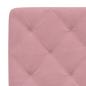 Preview: Bett mit Matratze Rosa 200x200 cm Samt