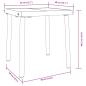 Preview: Sonnenliege 3 pcs Schwarz 197 x 70 x 82 cm Poly-Rattan
