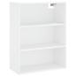 Preview: Highboard Weiß 69,5x34x180 cm Holzwerkstoff