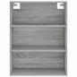 Preview: Highboard Grau Sonoma 69,5x34x180 cm Holzwerkstoff