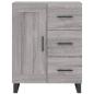 Preview: Highboard Grau Sonoma 69,5x34x180 cm Holzwerkstoff
