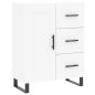 Preview: Highboard Weiß 69,5x34x180 cm Holzwerkstoff