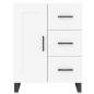 Preview: Highboard Weiß 69,5x34x180 cm Holzwerkstoff