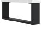 Preview: Highboard Weiß 69,5x34x180 cm Holzwerkstoff