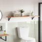Preview: ARDEBO.de - Tischplatte Rechteckig 160x40x2 cm Massivholz Akazie