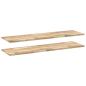 Preview: Schweberegale 2 Stk. 140x40x2 cm Massivholz Akazie Unbehandelt