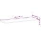 Preview: Schweberegale 2 Stk. 140x40x2 cm Massivholz Akazie Unbehandelt