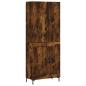 Preview: Highboard Räuchereiche 69,5x34x180 cm Holzwerkstoff