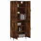 Preview: Highboard Räuchereiche 69,5x34x180 cm Holzwerkstoff