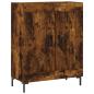 Preview: Highboard Räuchereiche 69,5x34x180 cm Holzwerkstoff