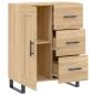 Preview: Sideboard Sonoma-Eiche 69,5x34x90 cm Holzwerkstoff