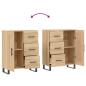 Preview: Sideboard Sonoma-Eiche 69,5x34x90 cm Holzwerkstoff