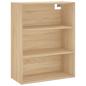 Preview: Highboard Sonoma-Eiche 69,5x34x180 cm Holzwerkstoff