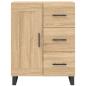 Preview: Highboard Sonoma-Eiche 69,5x34x180 cm Holzwerkstoff