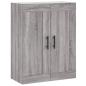 Preview: Highboard Grau Sonoma 69,5x34x180 cm Holzwerkstoff