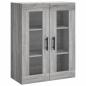 Preview: Highboard Grau Sonoma 69,5x34x180 cm Holzwerkstoff