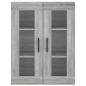 Preview: Highboard Grau Sonoma 69,5x34x180 cm Holzwerkstoff
