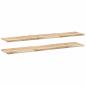 Preview: Schweberegale 2 Stk. 160x30x2 cm Massivholz Akazie Unbehandelt