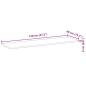Preview: Schweberegale 3 Stk. 120x40x2 cm Massivholz Akazie Unbehandelt