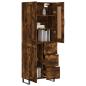 Preview: Highboard Räuchereiche 69,5x34x180 cm Holzwerkstoff