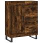 Preview: Highboard Räuchereiche 69,5x34x180 cm Holzwerkstoff