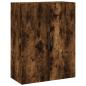 Preview: Highboard Räuchereiche 69,5x34x180 cm Holzwerkstoff