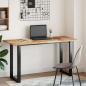Preview: Tischplatte Rechteckig 140x60x2 cm Massivholz Akazie