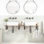 Preview: Waschtischplatte Unbehandelt 120x40x2 cm Massivholz Akazie
