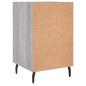 Preview: Nachttisch Grau Sonoma 40x40x66 cm Holzwerkstoff