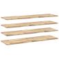 Preview: Schweberegale 4 Stk. 140x40x2 cm Massivholz Akazie Unbehandelt