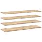 Preview: Schweberegale 4 Stk. 120x40x2 cm Massivholz Akazie Unbehandelt