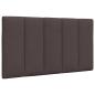 Preview: Bettgestell ohne Matratze "Hanko" Dunkelbraun 90x190 cm Stoff
