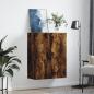 Preview: Wandschrank Räuchereiche 69,5x34x90 cm