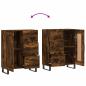 Preview: Sideboard Räuchereiche 69,5x34x90 cm Holzwerkstoff
